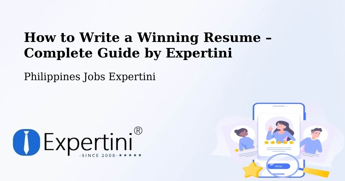 Resume Writing Guide for Job Seekers – Cebu City - Cebu City, Philippines Jobs Expertini